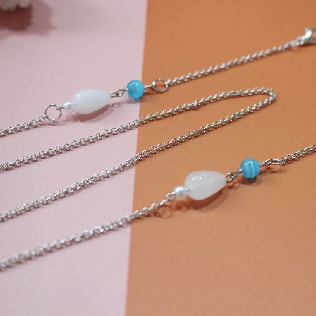 Fashionable necklace with elegant stone pendants Kalsten