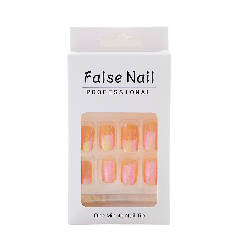 Gradient Color Artificial Nails Kalsten