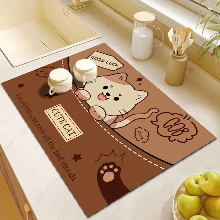 Cute Cartoon Dog Kitchen Mat Kalsten