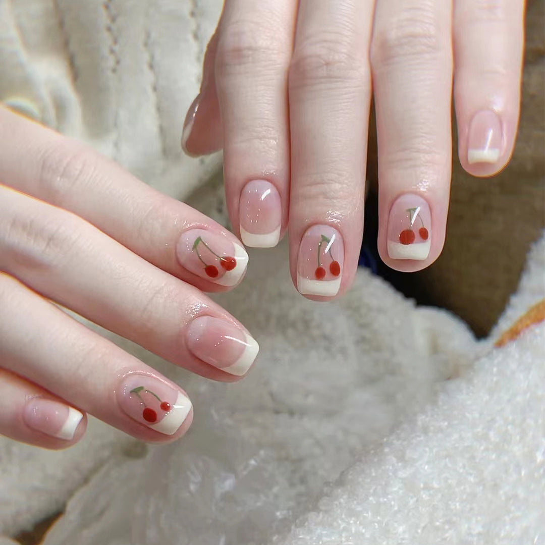 Decorative Cherry Nail Art