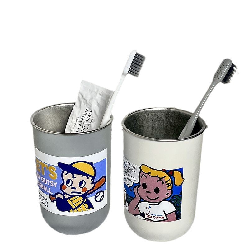 Toothbrush cup with trendy children's design Kalsten