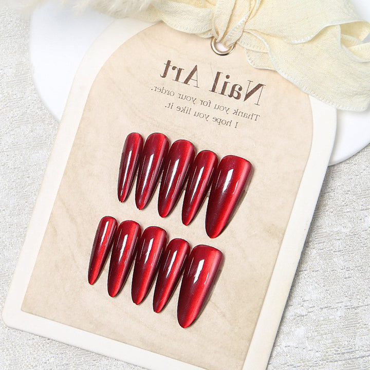 Glossy Stiletto Press-On Nails Kalsten