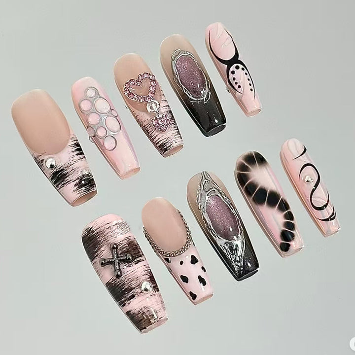 Artistic Abstract Press-On Nails