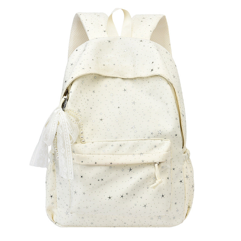 Elegant backpack with glittering stars and practical compartments Kalsten