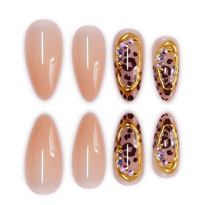 Elegant Animal Print Stiletto Press-On Nails Kalsten