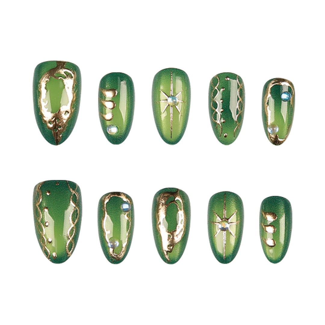 Artistic Press-On Nail Design Set
