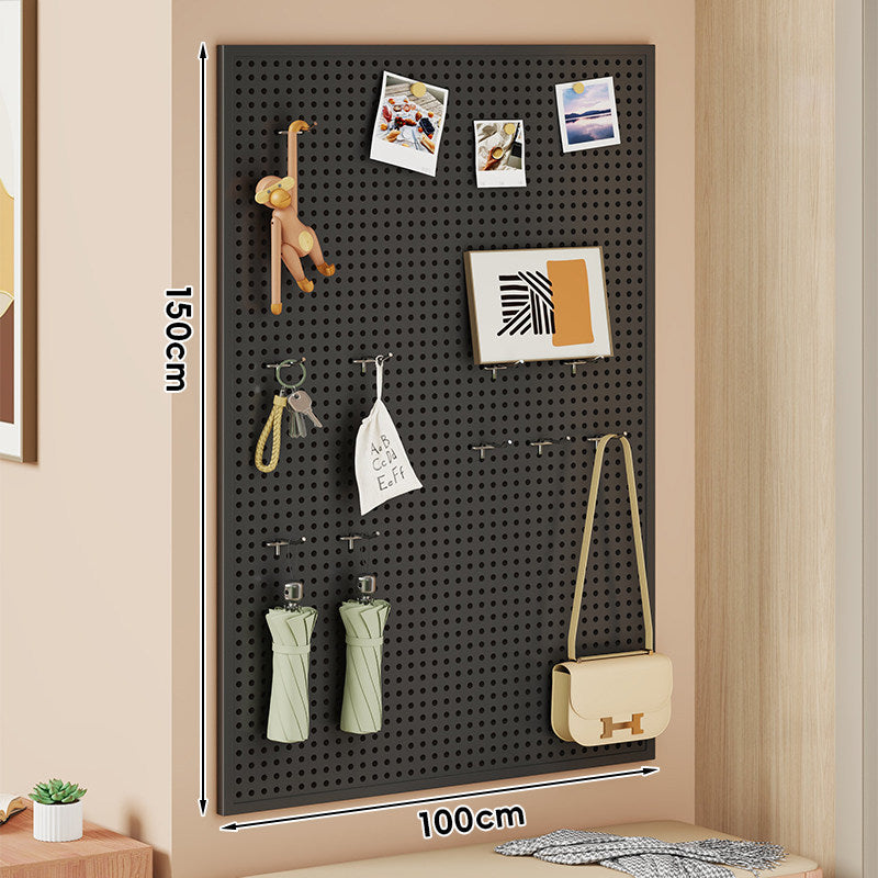 Wall-Mounted Perforated Metal Pegboard Organizer Panel