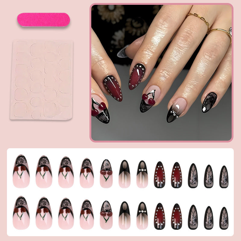 Nail art set with playful fruit and flower designs Kalsten