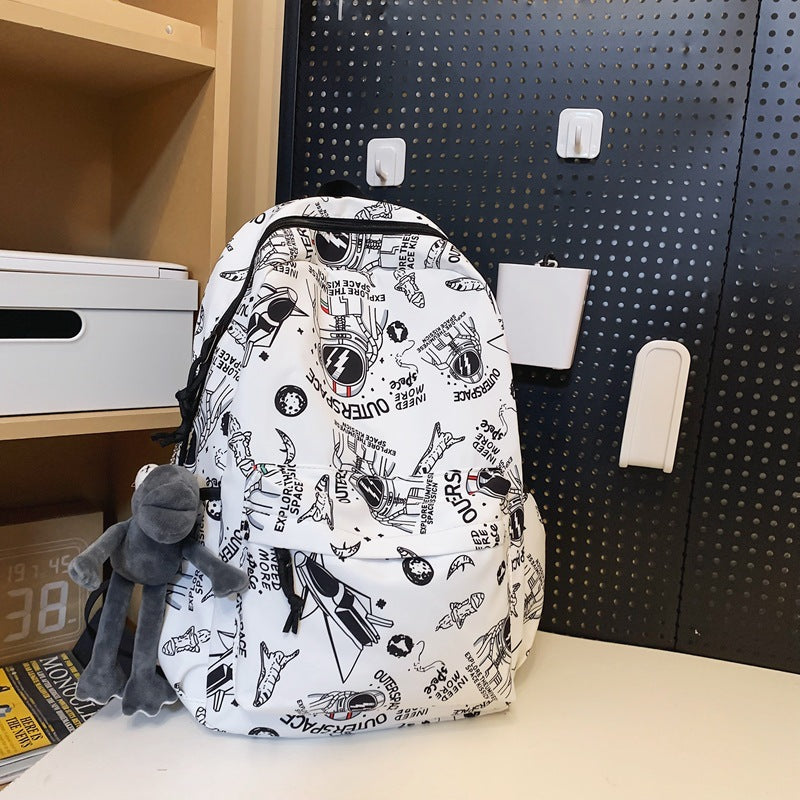 Adventure-Themed Graphic Backpack Kalsten