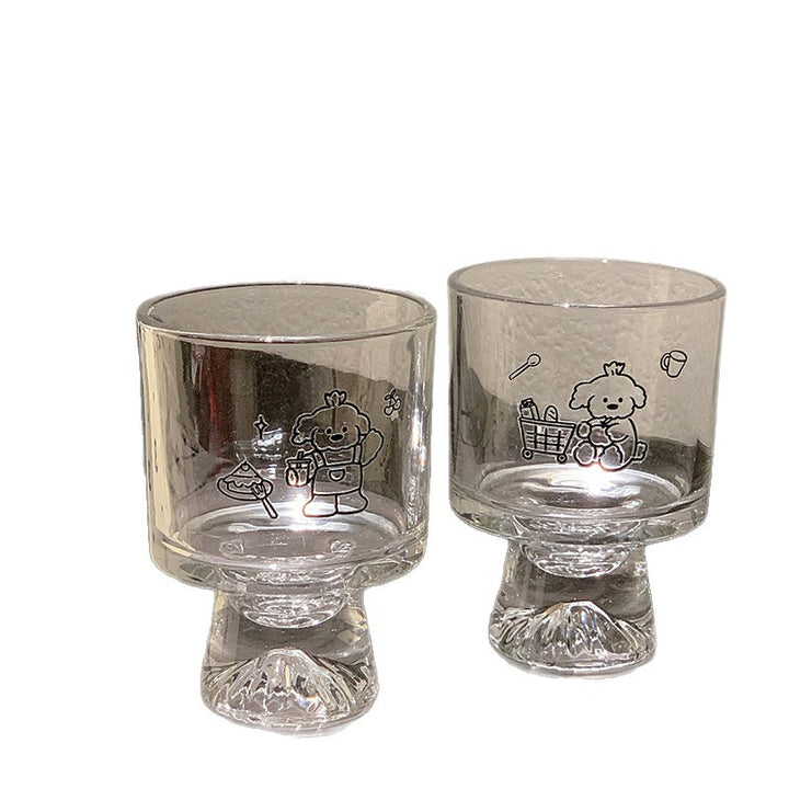 Drinking glass with lovingly designed animal motifs Kalsten