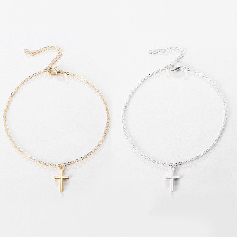 Delicate Cross Charm Bracelet Kalsten