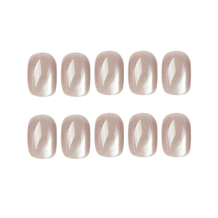 Artful Nail Extensions with Glitter Effect Kalsten