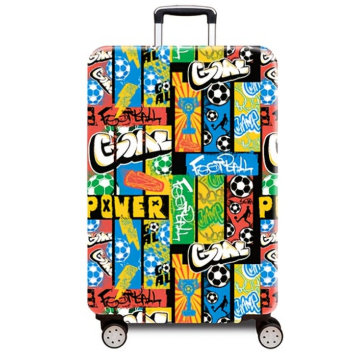 Women's hard-shell suitcase with dynamic football motif Kalsten