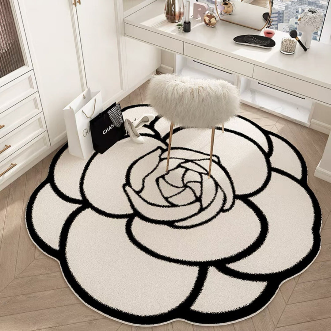 Floral Design Area Rug for Home