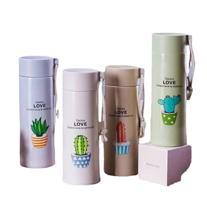 Ladies thermo-insulated drink bottle with creative cactus designs Kalsten
