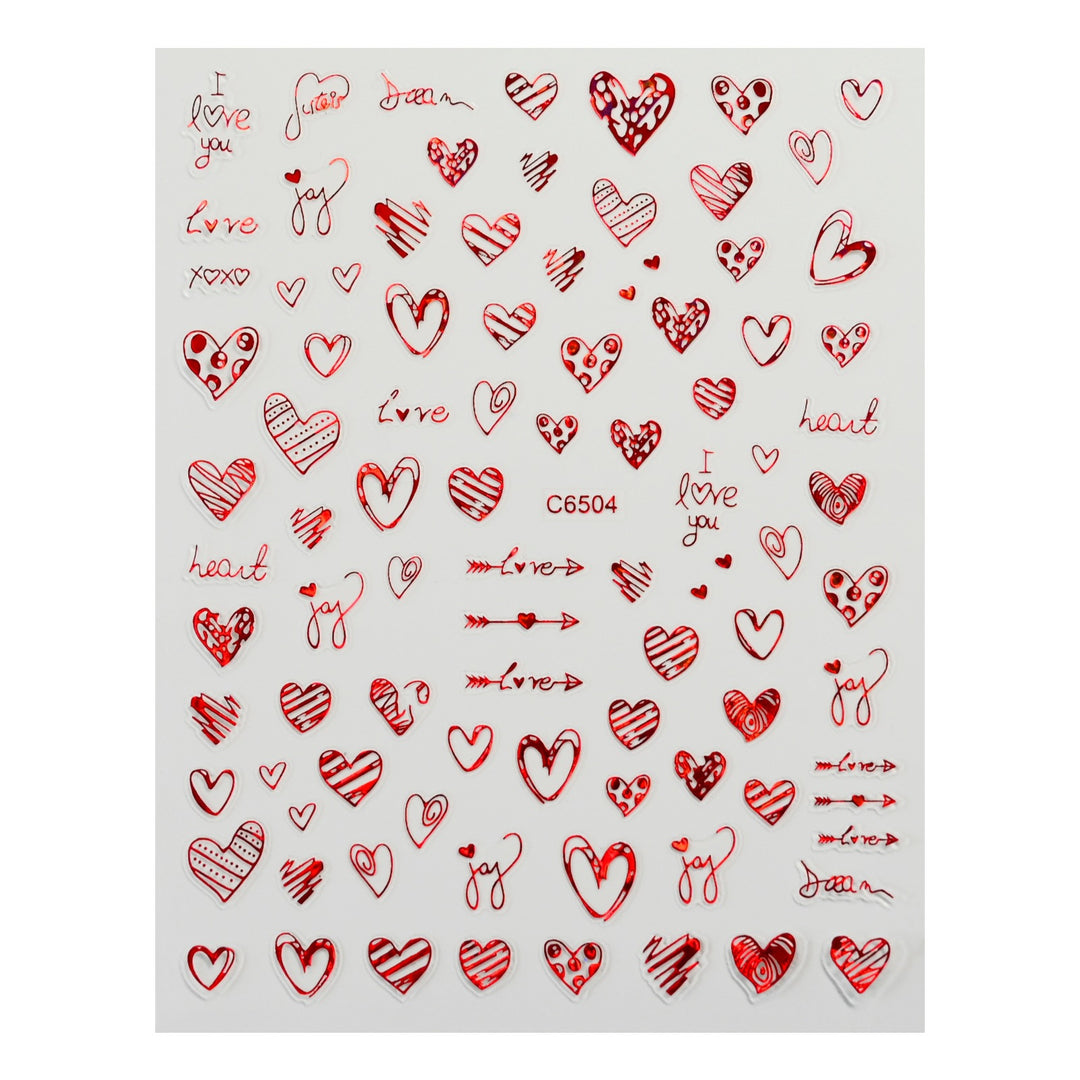 Cute Love-Themed Nail Art Charms