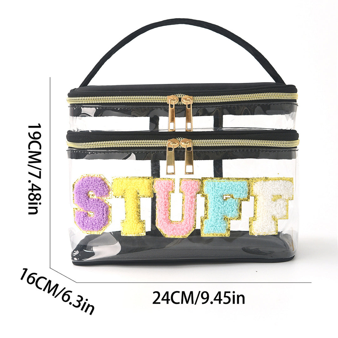 Plastic cosmetic box with two compartments Kalsten