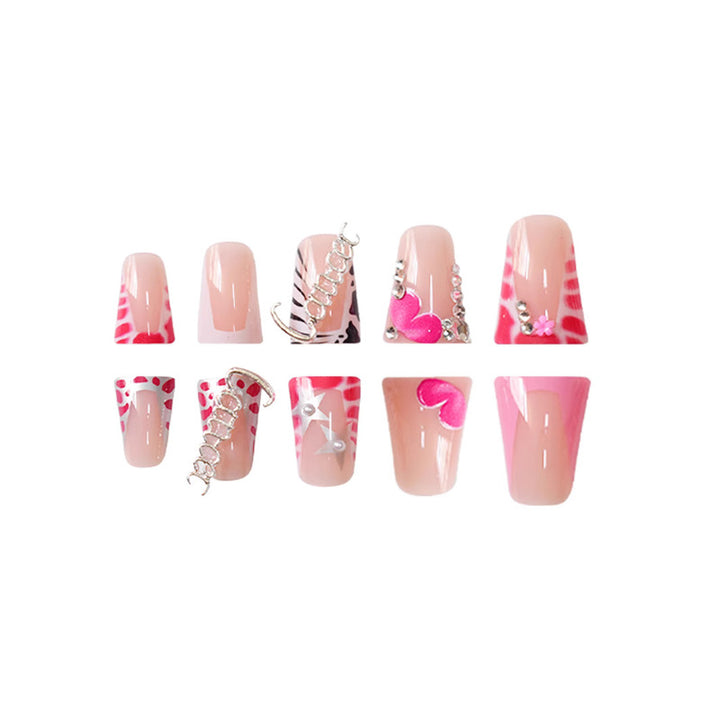 Floral Design Press-On Nail Set Kalsten
