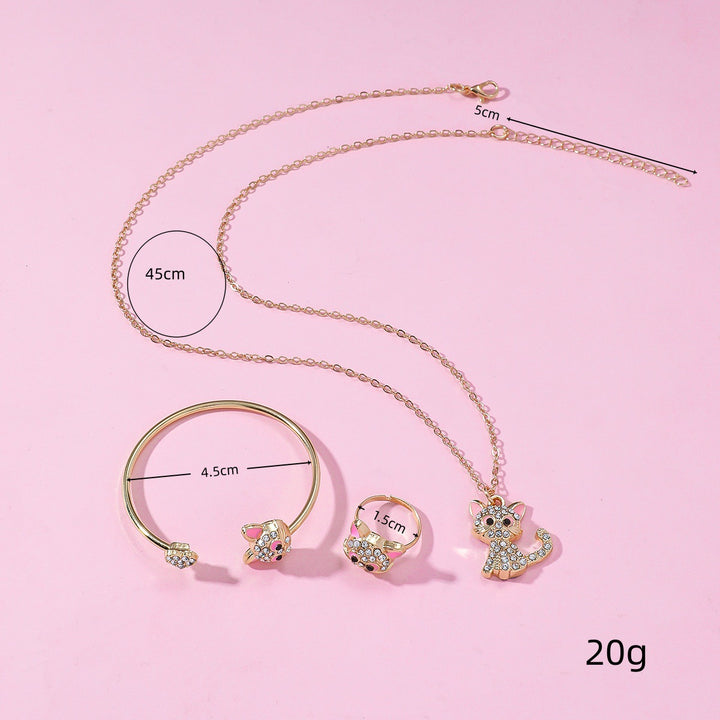Playful Cat Jewelry Set Kalsten