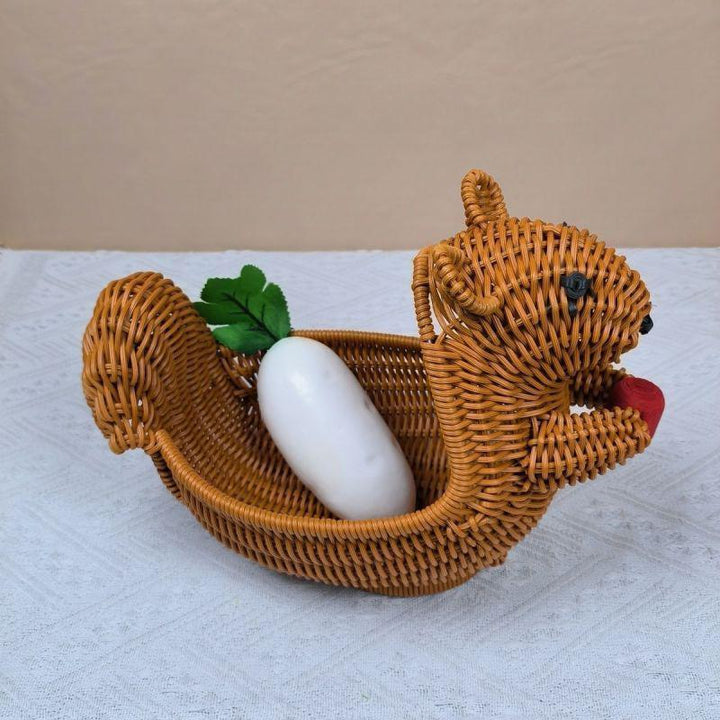 Whimsical Squirrel Decorative Basket Kalsten