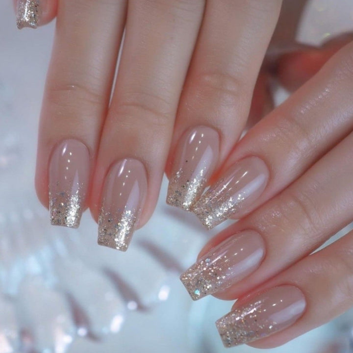 Luxury Glitter Ombre Press-On Nail Set Kalsten