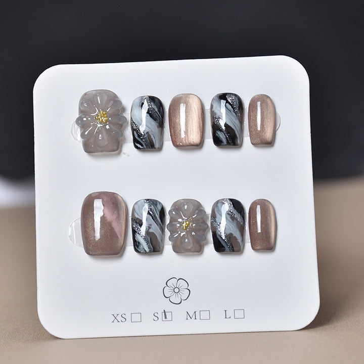 3D Embellished Press-On Nail Art Set Kalsten