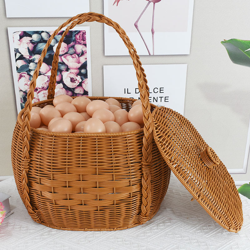Handcrafted Wicker Storage Basket Kalsten