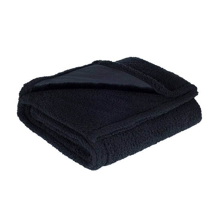Reversible Sherpa Fleece Throw Blanket With Plush Microfleece Face And Thick Faux Shearling Backing