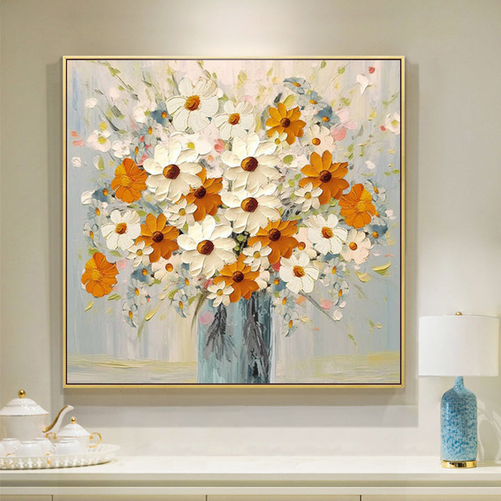 Floral Bouquet Canvas Artwork for Interiors