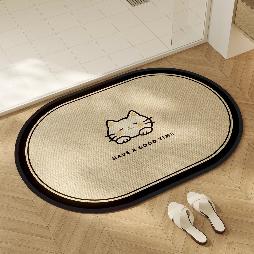 Playful Dog-Themed Area Mat for Home Decor