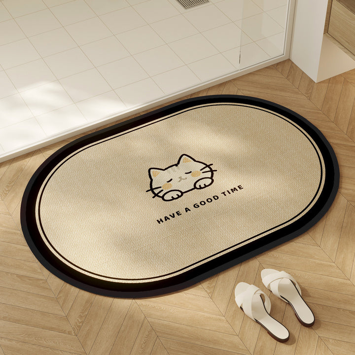 Playful Dog-Themed Area Mat for Home Decor