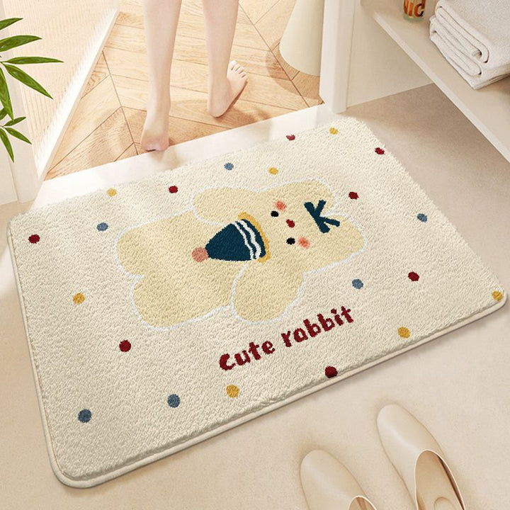 Cute Cartoon-Themed Bathroom Mat