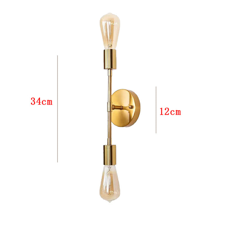 Vintage Industrial Double-Bulb Wall Sconce