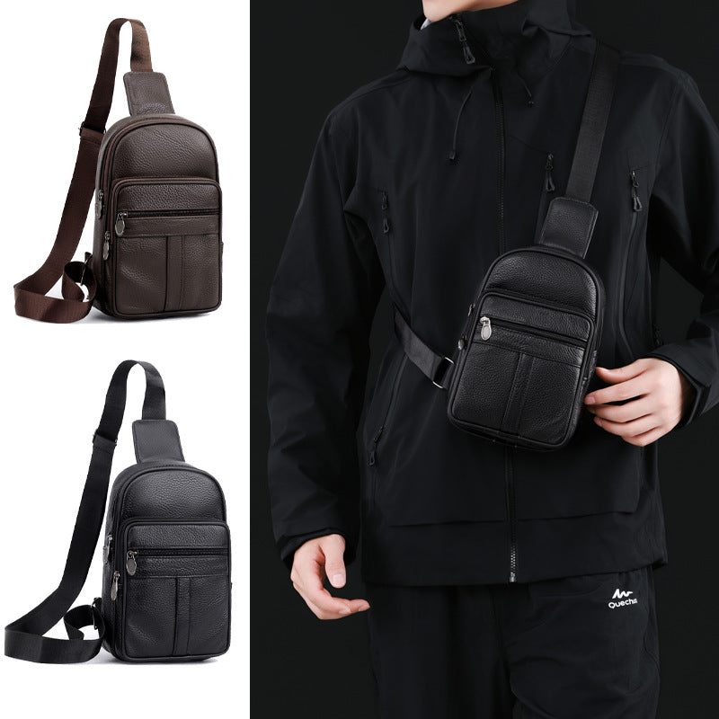 Lightweight Leather Sling Bag