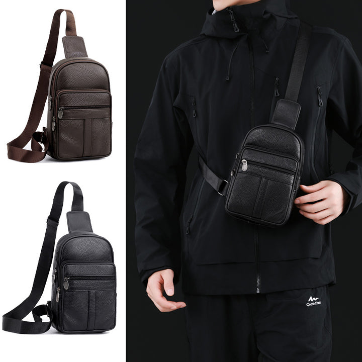 Lightweight Leather Sling Bag