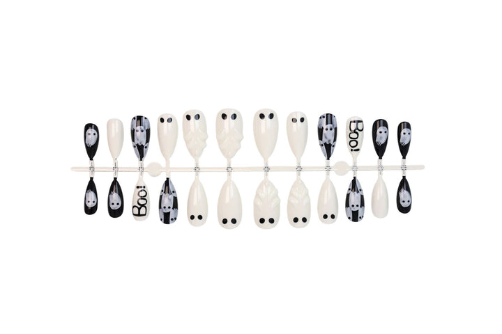 Nail art set with creative ghost designs Kalsten