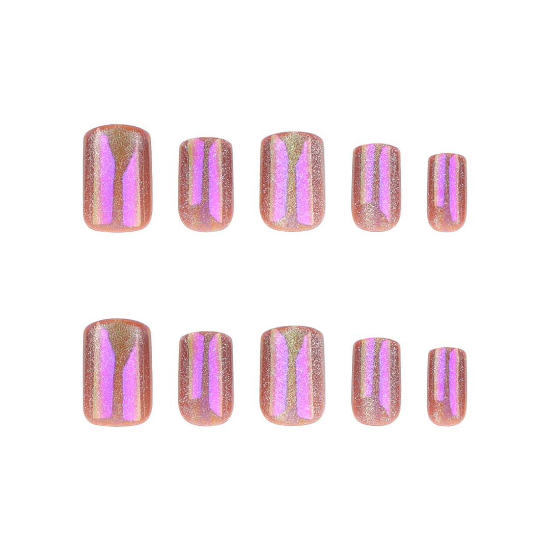 Artful Nail Art with Shimmering Gradient Kalsten