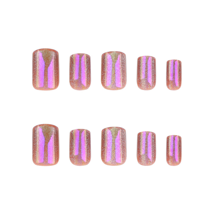 Artful Nail Art with Shimmering Gradient Kalsten