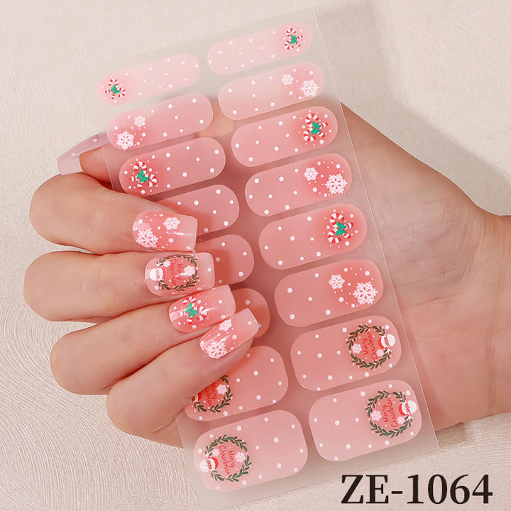 Floral Design Nail Art Wraps