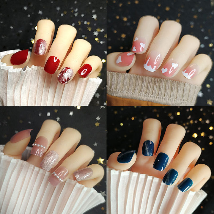 Artistic Floral Press-On Nail Set  1791804112