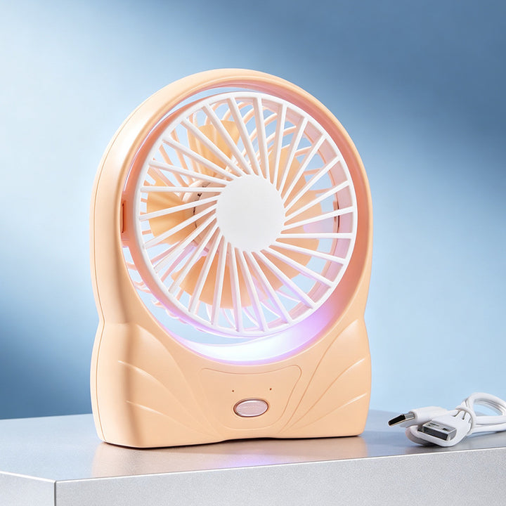 Women Portable Table Fan with LED Lighting Kalsten