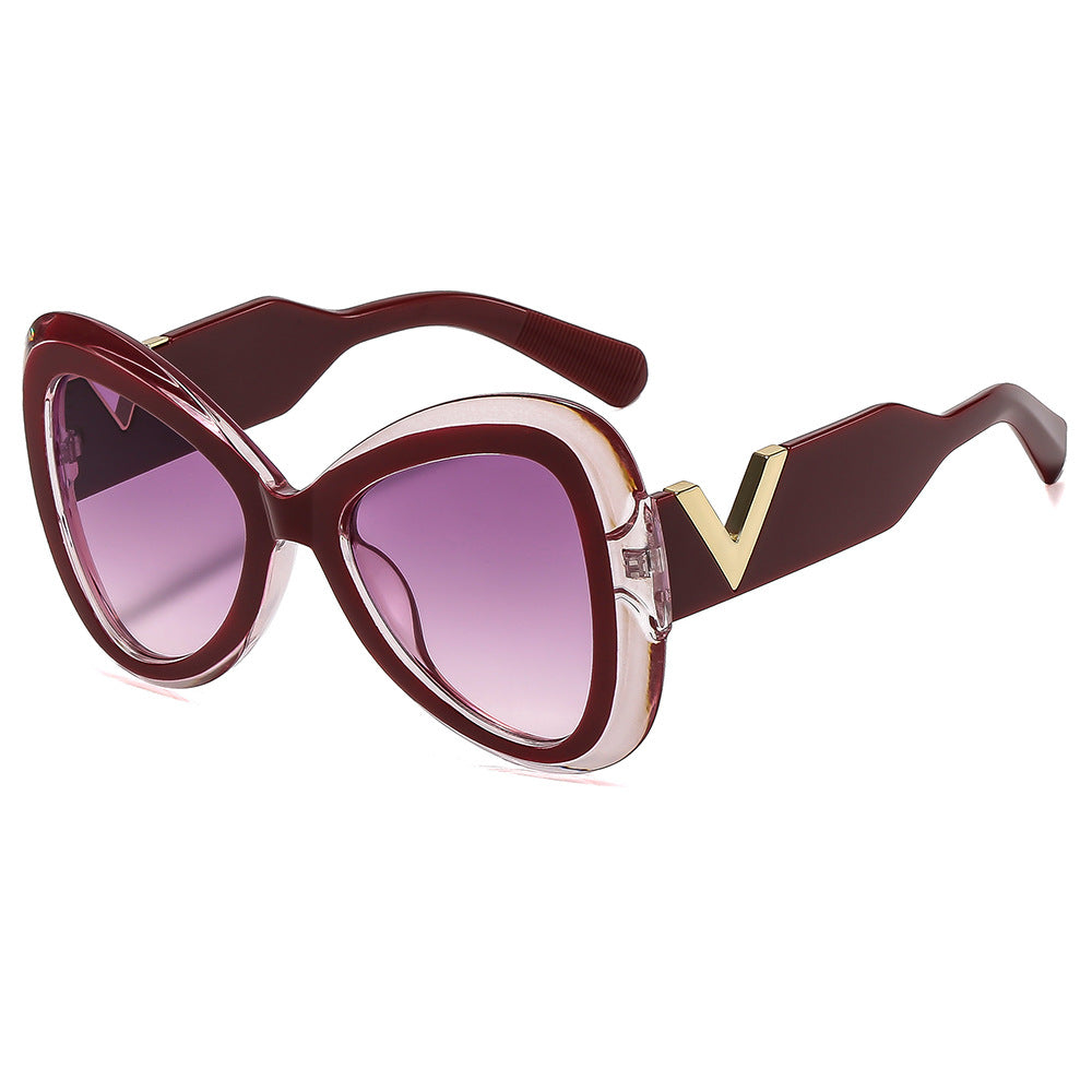Women Cat-Eye Sunglasses with Luxurious Frame and Mirrored Lenses Kalsten