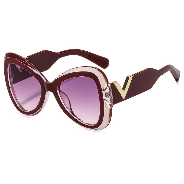 Women Cat-Eye Sunglasses with Luxurious Frame and Mirrored Lenses Kalsten
