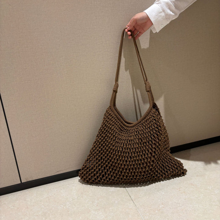 Net tote bag in boho style Kalsten