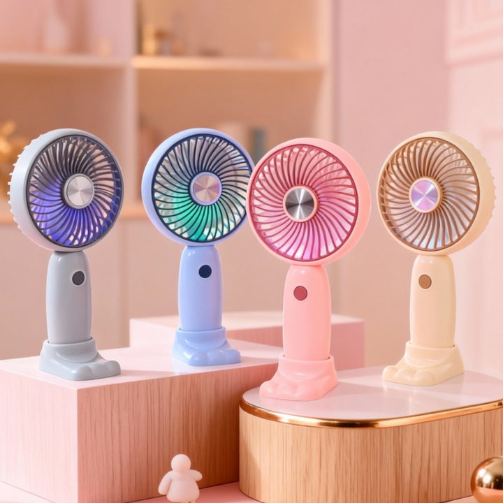 Women's portable hand fan with LED display Kalsten