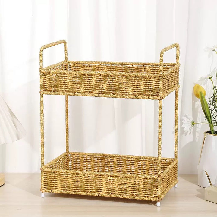 Multi-Tiered Wicker Storage Stand Kalsten