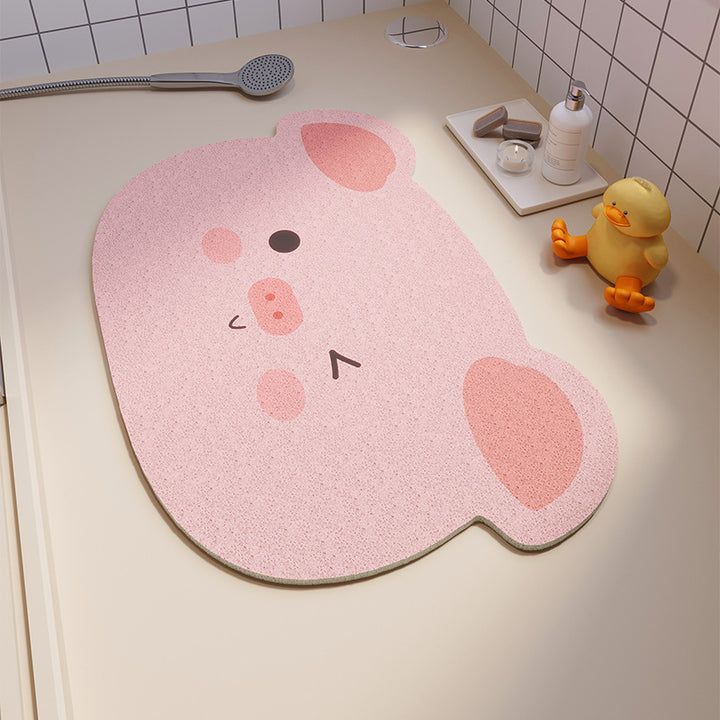 Cute Frog-Themed Bath Mat