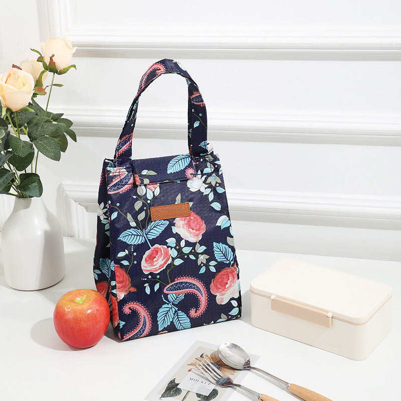 Floral Print Insulated Lunch Tote Kalsten