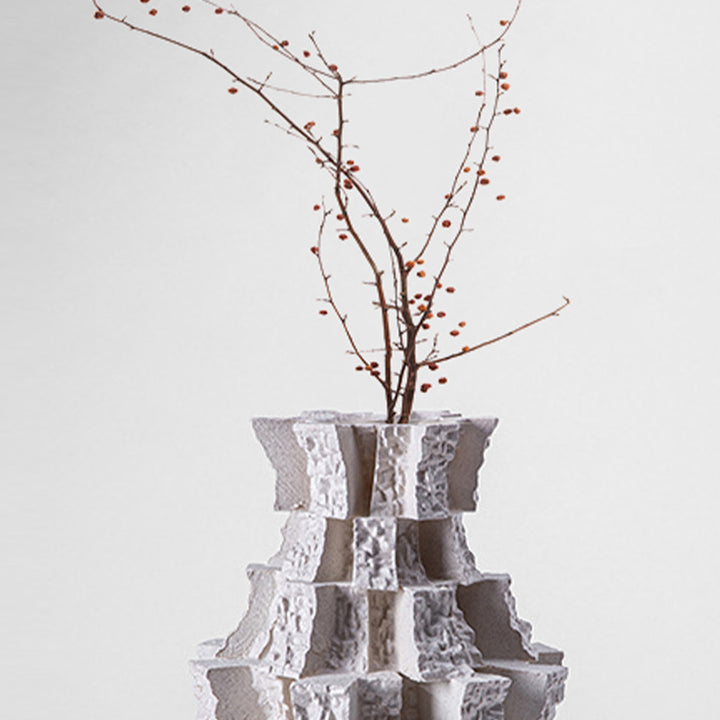 Artistic Textured Ceramic Vase