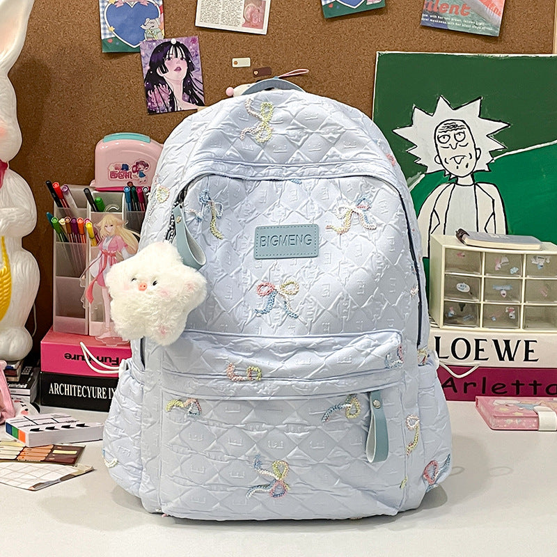 Embroidered Quilted Backpack Kalsten 1791205994
